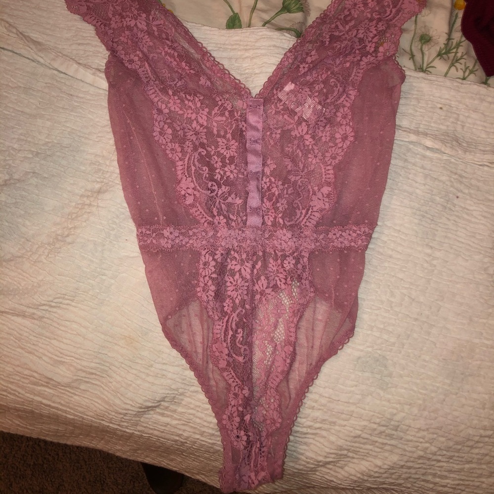 VS Pink Lingerie Leotard